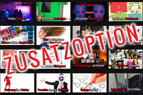 Zusatzoption für die Fotobox von FotoboxHamburg