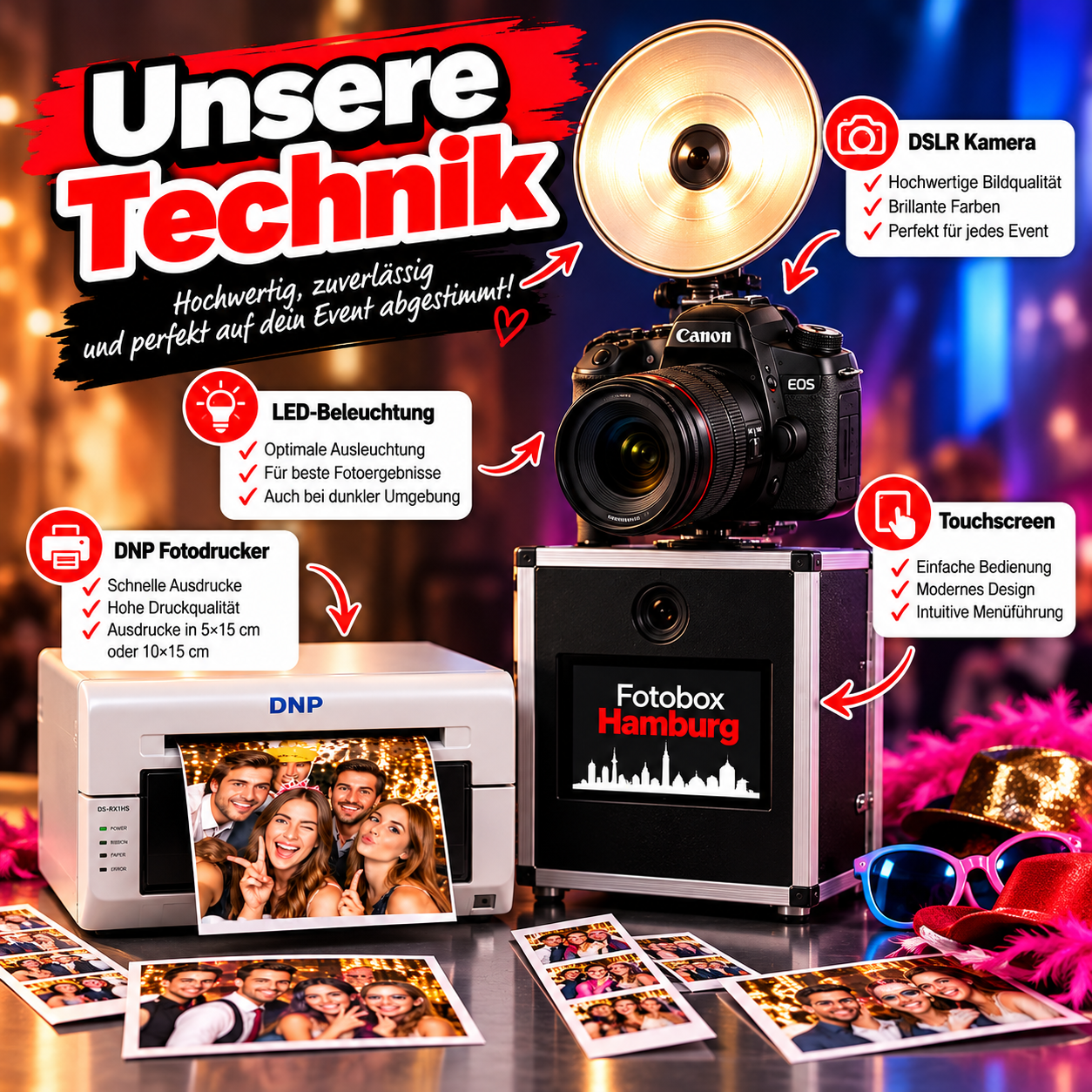 Fotobox Technik bei FotoboxHamburg